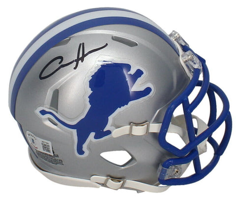Aidan Hutchinson Autographed Detroit Lions Mini Throwback Speed Helmet Beckett