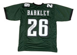Saquon Barkley Philadelphia Signed Green Football Jersey PSA/DNA ITP