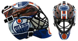 Grant Fuhr Signed Oilers Mini Hockey Goalie Mask w/HOF'03 - (SCHWARTZ COA)