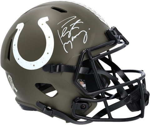 Autographed Peyton Manning Colts Helmet