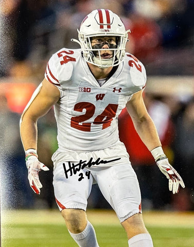 Badgers Safety HUNTER WOHLER Signed Wisconsin 8x10 photo #2 AUTO
