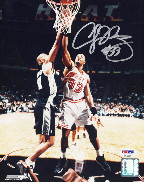 Alonzo Morning Autographed Miami Heat 8x10 Photo Beckett Authenticated