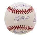Berra, Piazza, Carter, Fisk & Ivan Rodriguez Signed NY Yankees Rawlings OML Ball