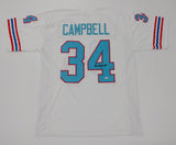 Earl Campbell Signed Houston Oilers Jersey / 5xPro Bowl R.B. (Beckett COA) HOF