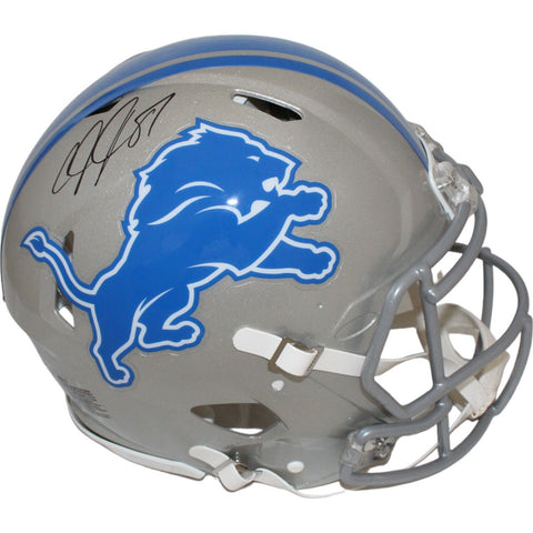 Calvin Johnson Autographed Detroit Lions Authentic Helmet Beckett 44037