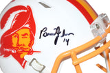 Brad Johnson Signed Tampa Bay Buccaneers TB Mini Helmet Beckett 40412