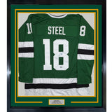 Framed Autographed/Signed Sam Steel 35x39 Dallas Green Jersey Beckett COA