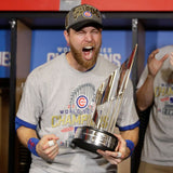 Ben Zobrist Signed 2016 World Series Baseball (Schwartz) Chicago Cub Utility Man