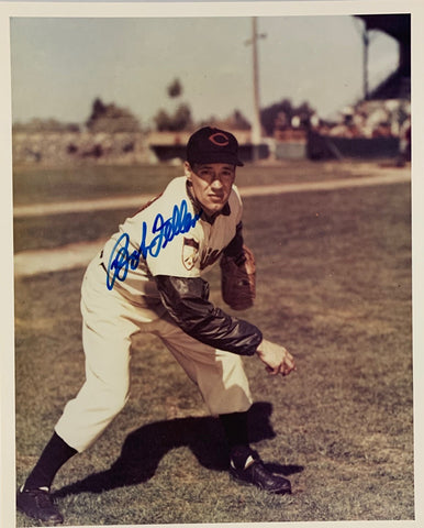 Cleveland Indians Hall of Famer BOB FELLER (d) Signed 8x10 Photo AUTO #1