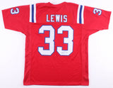 Dion Lewis Signed Patriots Jersey (JSA) 3 Touchdowns in 1 Playoff Game 01/15/17