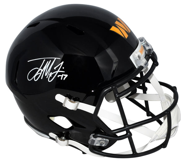 TERRY McLAURIN SIGNED WASHINGTON COMMANDERS BLACK FULL SIZE SPEED HELMET BECKETT