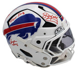 Jim Kelly Thurman Thomas Levy Reed Signed Buffalo Bills Axiom Authentic Helmet