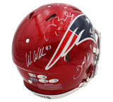 Multi Signed New England Patriots Speed Flash Helmet Incl R Gronkowski /T Brady