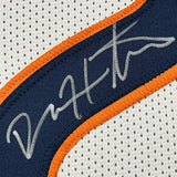 Framed Autographed/Signed Devin Hester 35x39 Chicago White Jersey JSA COA