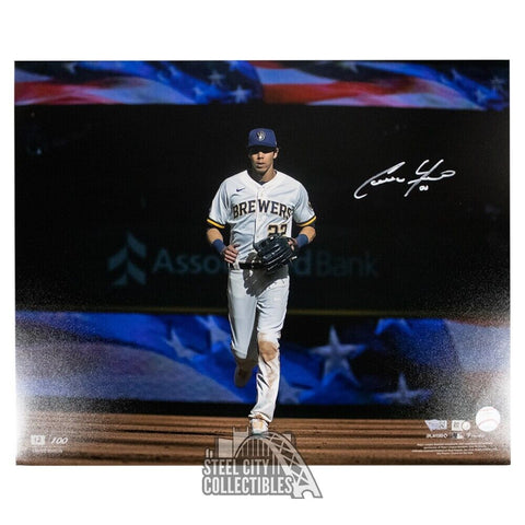 Christian Yelich Autographed Milwaukee 16x20 Baseball Photo - Fanatics
