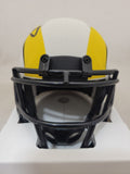 AARON DONALD SIGNED LA RAMS LUNAR ECLIPSE SPEED MINI HELMET BECKETT QR