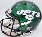 ZACH WILSON AUTOGRAPHED JETS GREEN FULL SIZE AUTHENTIC HELMET BECKETT 194727