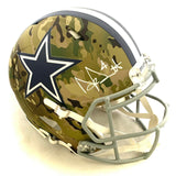 DAK PRESCOTT SIGNED COWBOYS FS CAMO SPEED AUTHENTIC HELMET BECKETT COA