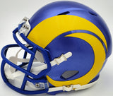 KYREN WILLIAMS AUTOGRAPHED RAMS BLUE SPEED MINI HELMET BECKETT WITNESS 224759