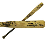 Sid Bream Signed Atlanta Braves Louisville Slugger Cracked Game Used Blonde Bat