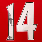 Thierry Henry Signed Arsenal Home Soccer Jersey #14 with Beckett COA