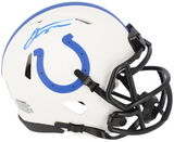 JONATHAN TAYLOR Autographed Colts Lunar Eclipse Speed Mini Helmet FANATICS