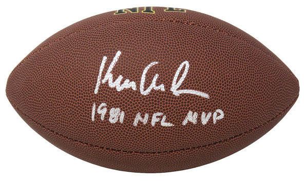 Ken Anderson Signed Wilson Super Grip F/S NFL Football w/1981 MVP - SCHWARTZ COA