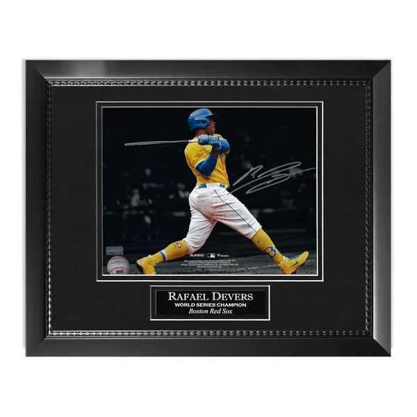 Rafael Devers Signed Autographed 8x10 Photograph Framed 11x14 NEP