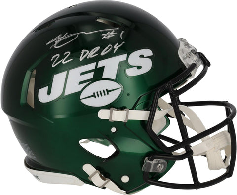 Sauce Gardner New York Jets Signed Riddell Speed Authentic Helmet w/22 DROY Insc