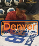 Drew Pearson Autographed/Signed Pro Style White XL Jersey HOF BAS 32766