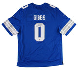 Jahmyr Gibbs Signed Detroit Lions Nike Game Blue NFL Jersey