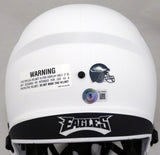 DeVonta Smith Autographed Eagles Lunar Eclipse Full Size Helmet Smudged Beckett