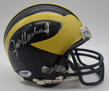 Jim Harbaugh HOF Michigan Signed/Auto Mini Football Helmet PSA/DNA 211977