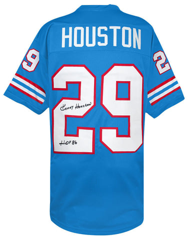 Ken Houston Signed Powder Blue T/B Custom Football Jersey w/HOF'86 - (SS COA)