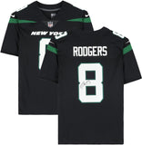 Aaron Rodgers New York Jets Autographed Black Nike Limited Jersey