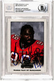 Warren Sapp Autographed 2002 Gridiron Kings #95 Trading Card Beckett Slab 40745