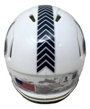Drew Brees Signed Saints Salute To Service Mini Speed Helmet HOF 26 BAS