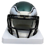 Lane Johnson Signed/Autographed Green Speed Mini Helmet Eagles PSA/DNA 193556