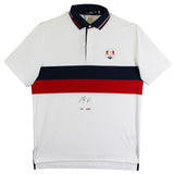 Max Homa Signed White Ralph Lauren 2023 Ryder Cup USA Saturday Polo Shirt UDA