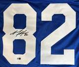 Mario Manningham Signed NY Giants Jersey (Sports Integrity) Ex-Michigan Receiver