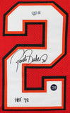 Ronde Barber "HOF 23" Authentic Signed Red Pro Style Jersey BAS Witnessed