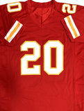 Chiefs Pro Bowler DERON CHERRY Signed Custom Replica KC Red Jersey AUTO - BAS