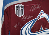 Colorado Avalanche Team Signed Burgandy Fanatics XL Jersey 20 Sigs BAS 37472