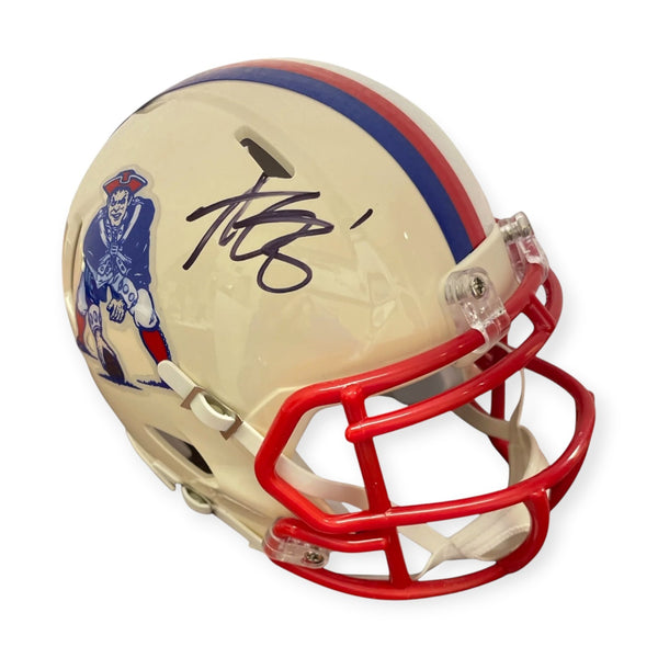 A.J. Brown Patriots Signed Autographed Retro Speed Mini Helmet Beckett