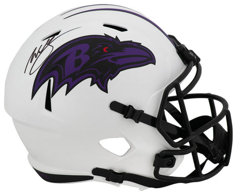 Willis McGahee Signed Ravens LUNAR Riddell Full Size Replica Helmet - (SS COA)