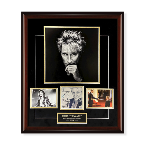 Rod Stewart Signed Autographed CD Cover Framed To 23x27 PSA/DNA