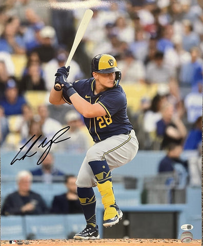 ANDREW VAUGHN Milwaukee Brewers Infielder Signed 16x20 Photo #1 AUTO - JSA