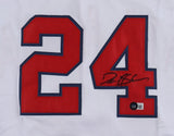 Deion Sanders Signed Atlanta Braves Jersey (Beckett) 1992 World Series /.533 Avg