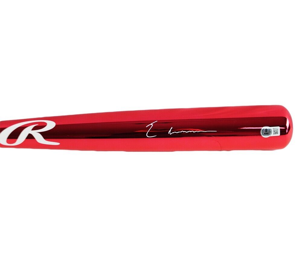 Elly De La Cruz Signed Cincinnati Reds Rawlings Red Chrome MLB Bat ...