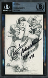 Ray Nitschke Autographed Postcard Packers Gem 10 Auto HOF 1978 Beckett #17401884
